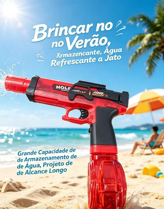 HydroBlaster™ — Pistola de Água Elétrica