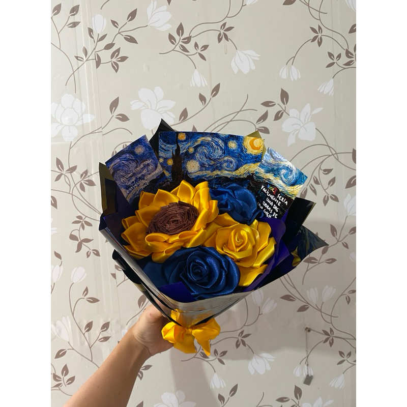 Buquê Girassóis Van Gogh Premium - Girassóis Eternos