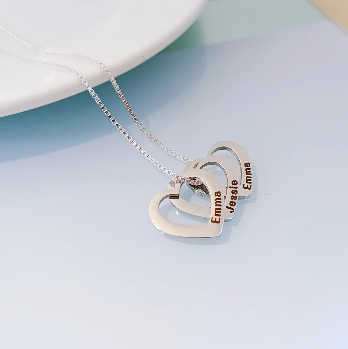 Colar Elegance Heart Personalizado – Gravação a Laser