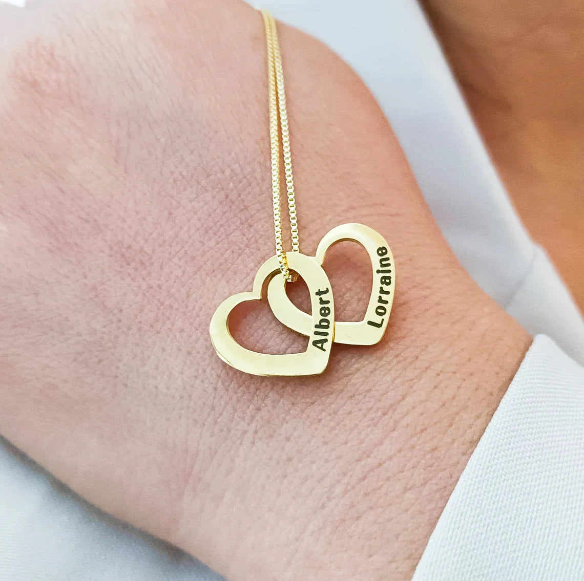 Colar Elegance Heart Personalizado – Gravação a Laser