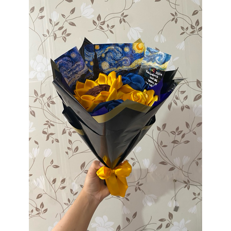 Buquê Girassóis Van Gogh Premium - Girassóis Eternos