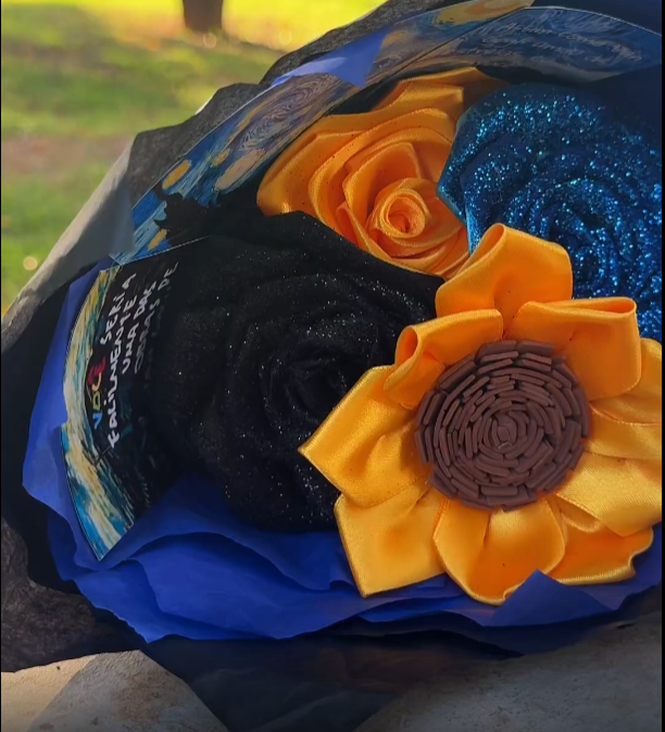 Buquê Girassóis Van Gogh Premium - Girassóis Eternos