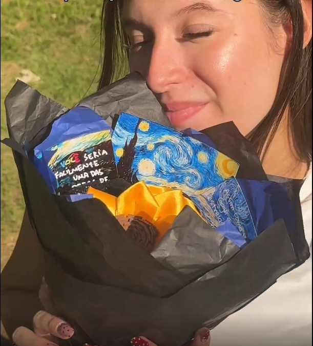 Buquê Girassóis Van Gogh Premium - Girassóis Eternos